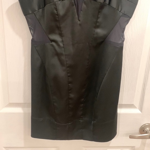 All Saints Black Mesh Cutout Mini Sleeveless Dress - Picture 8 of 16